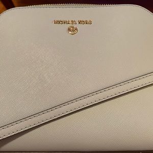 Light blue Michael Kors domed crossbody